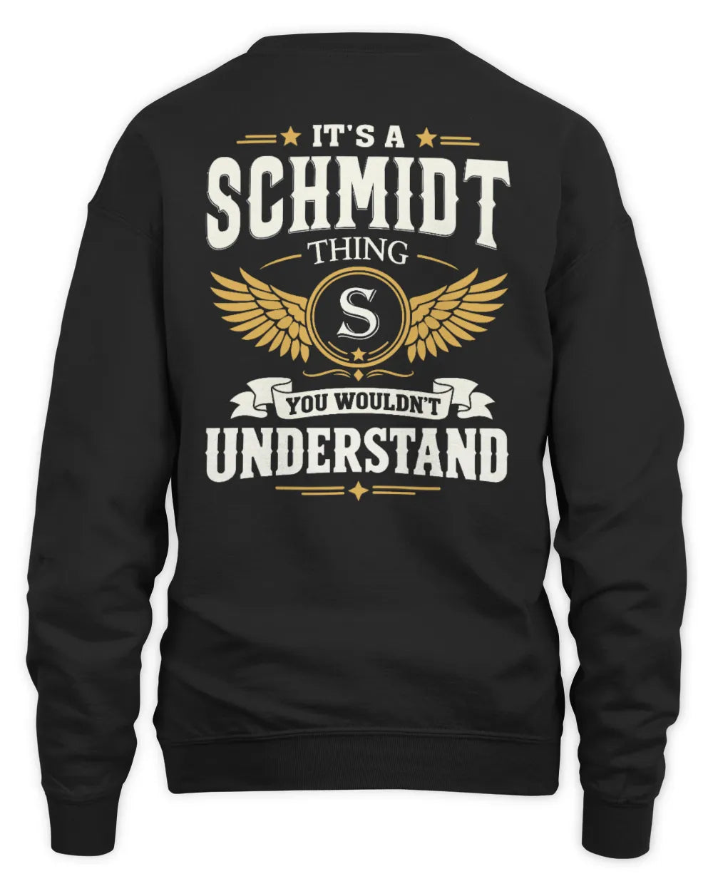 SCHMIDT KT06-M008 It’s a [NAME] Thing – You Wouldn’t Understand | Personalized Vintage T-Shirt - Unisex Sweatshirt - Black