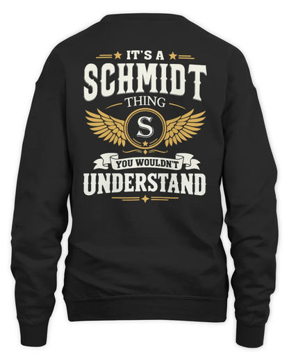 SCHMIDT KT06-M008 It’s a [NAME] Thing – You Wouldn’t Understand | Personalized Vintage T-Shirt - Unisex Sweatshirt - Black