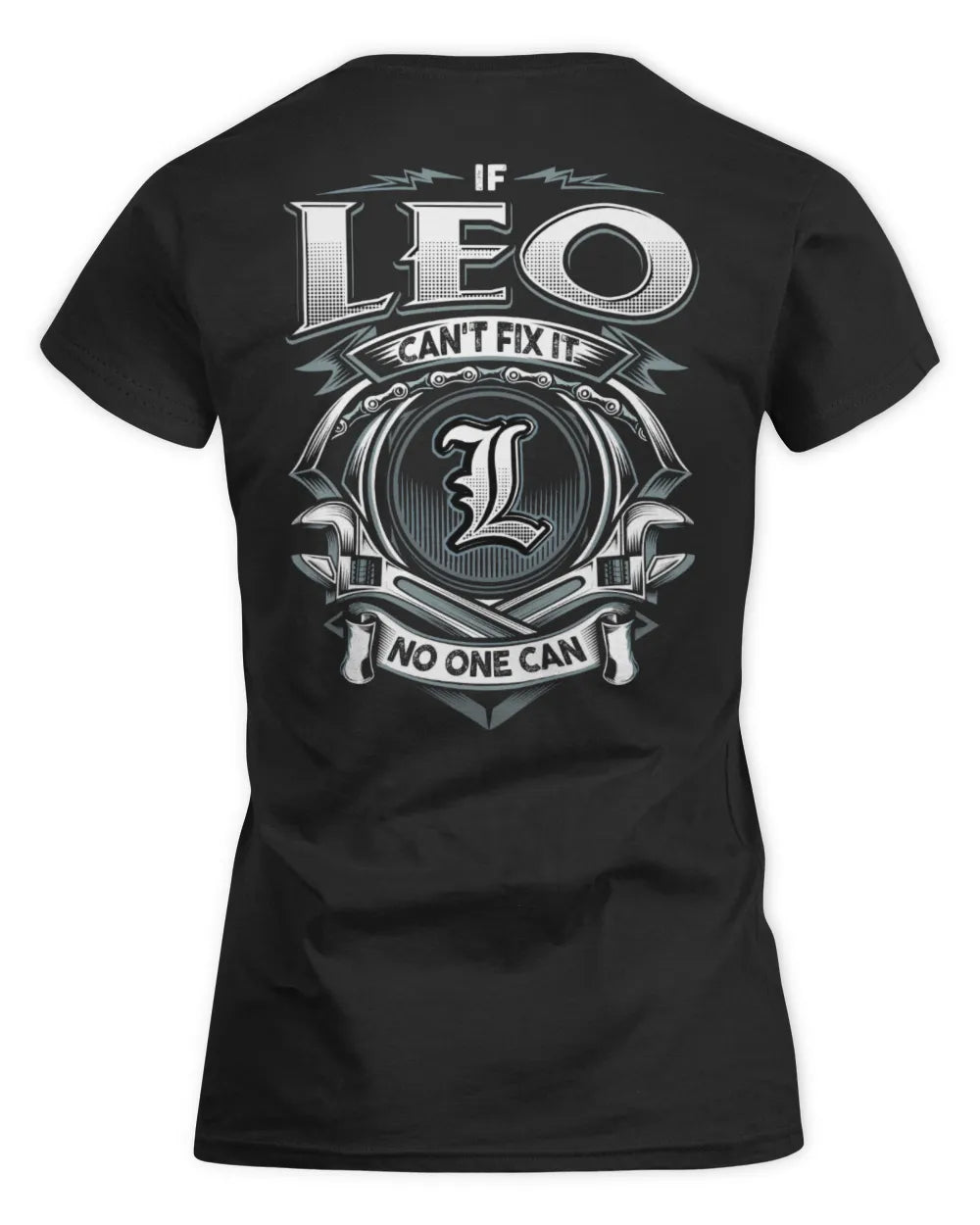 LEO AP81-K4-626 - Personalized Ahmed Quote Apparel “If Ahmed Can't Fix It, No One Can” - Women's Standard T-Shirt - Black