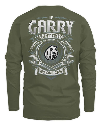 GARRY AP81-K4-626 - Personalized Ahmed Quote Apparel “If Ahmed Can't Fix It, No One Can” - Men's Long Sleeved T-Shirt - Military Green