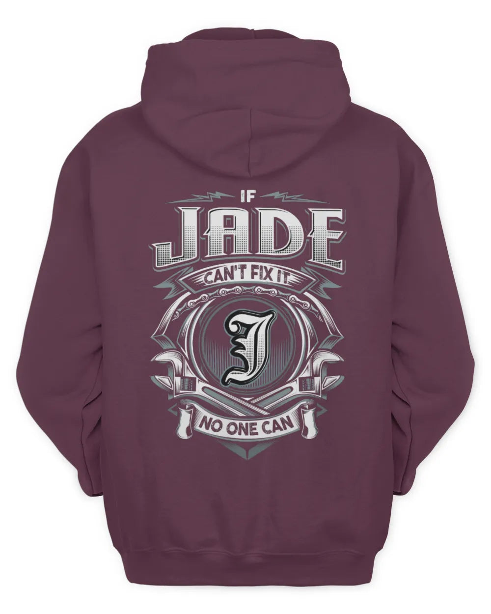 JADE AP81-K4-626 - Personalized Ahmed Quote Apparel “If Ahmed Can't Fix It, No One Can” - Unisex Hoodie - Maroon