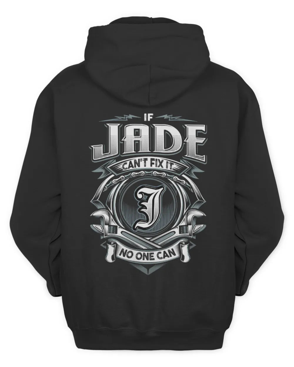 JADE AP81-K4-626 - Personalized Ahmed Quote Apparel “If Ahmed Can't Fix It, No One Can” - Unisex Hoodie - Black