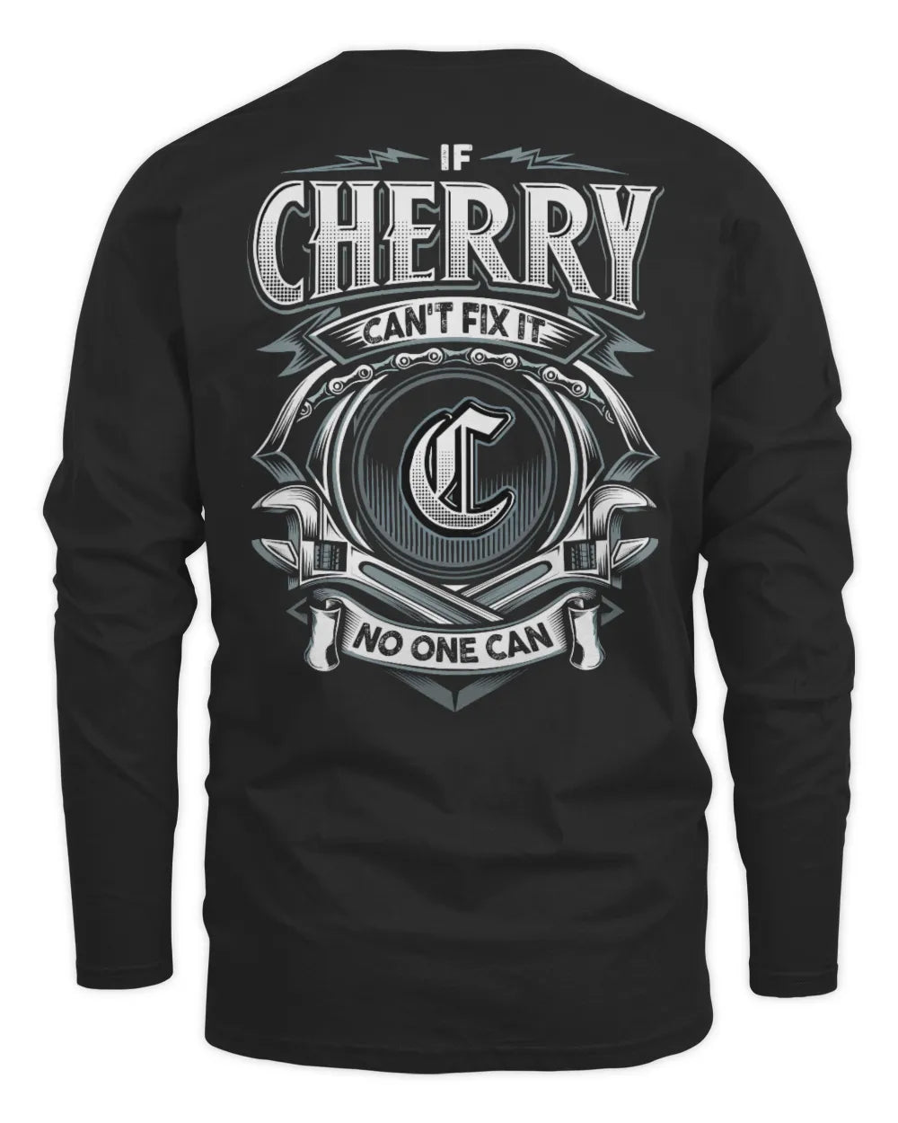 CHERRY AP81-K4-626 - Personalized Ahmed Quote Apparel “If Ahmed Can't Fix It, No One Can” - Men's Long Sleeved T-Shirt - Black