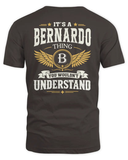 BERNARDO KT06-M008 It’s a [NAME] Thing – You Wouldn’t Understand | Personalized Vintage T-Shirt - Unisex Standard T-Shirt - Dark Chocolate