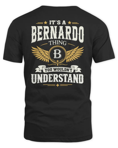 BERNARDO KT06-M008 It’s a [NAME] Thing – You Wouldn’t Understand | Personalized Vintage T-Shirt - Unisex Standard T-Shirt - Black