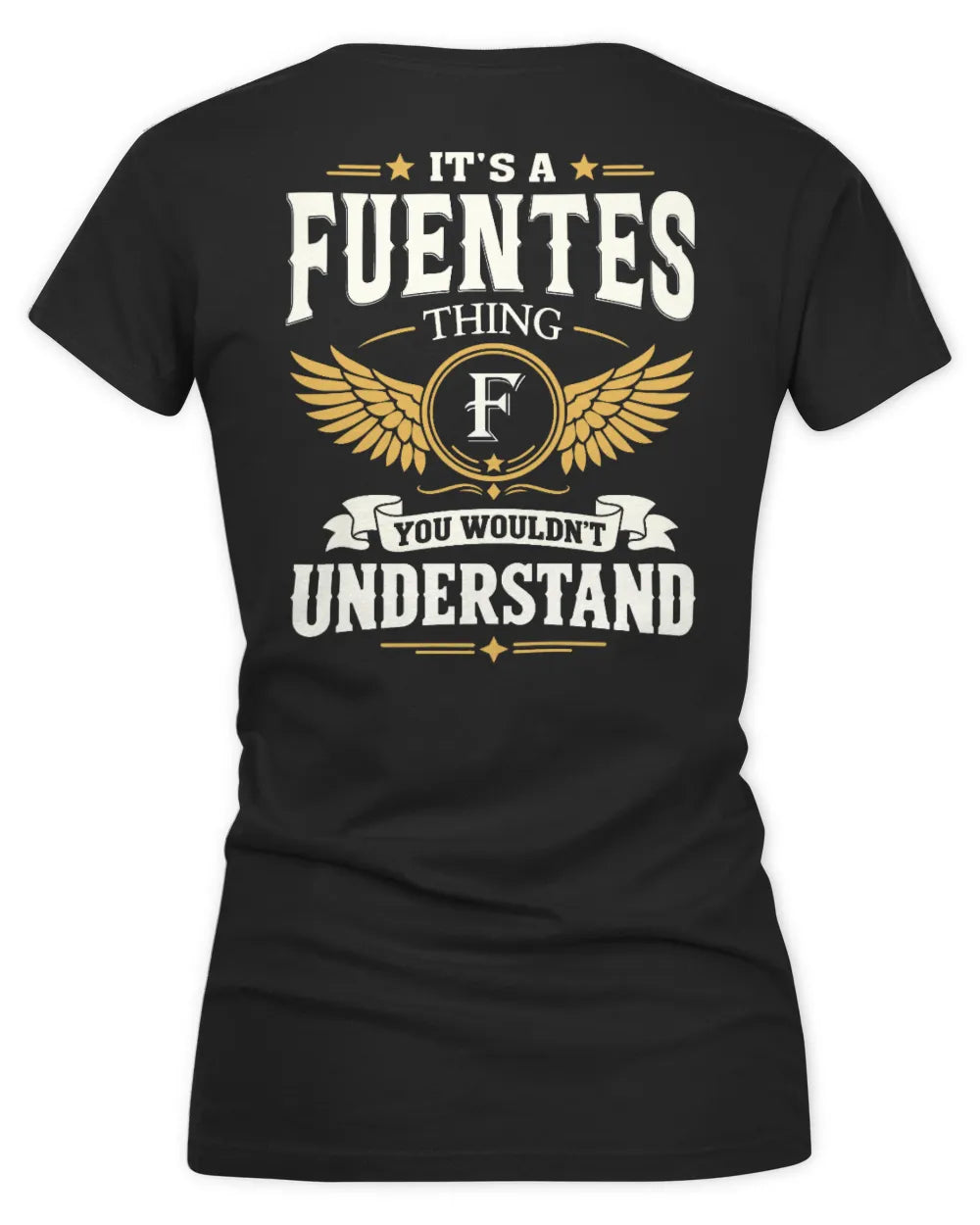 FUENTES KT06-M008 It’s a [NAME] Thing – You Wouldn’t Understand | Personalized Vintage T-Shirt - Women's V-Neck T-Shirt - Black