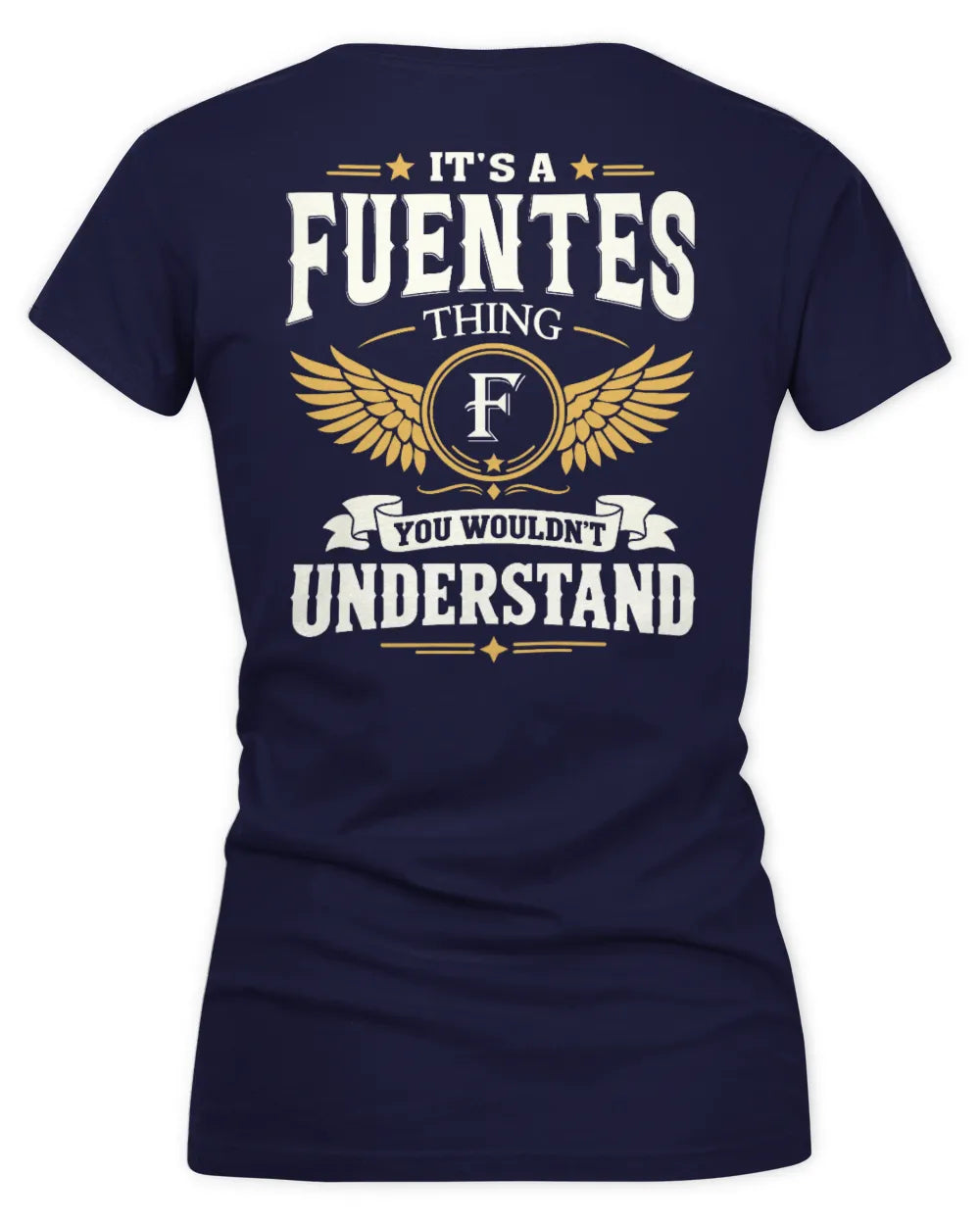 FUENTES KT06-M008 It’s a [NAME] Thing – You Wouldn’t Understand | Personalized Vintage T-Shirt - Women's V-Neck T-Shirt - Navy