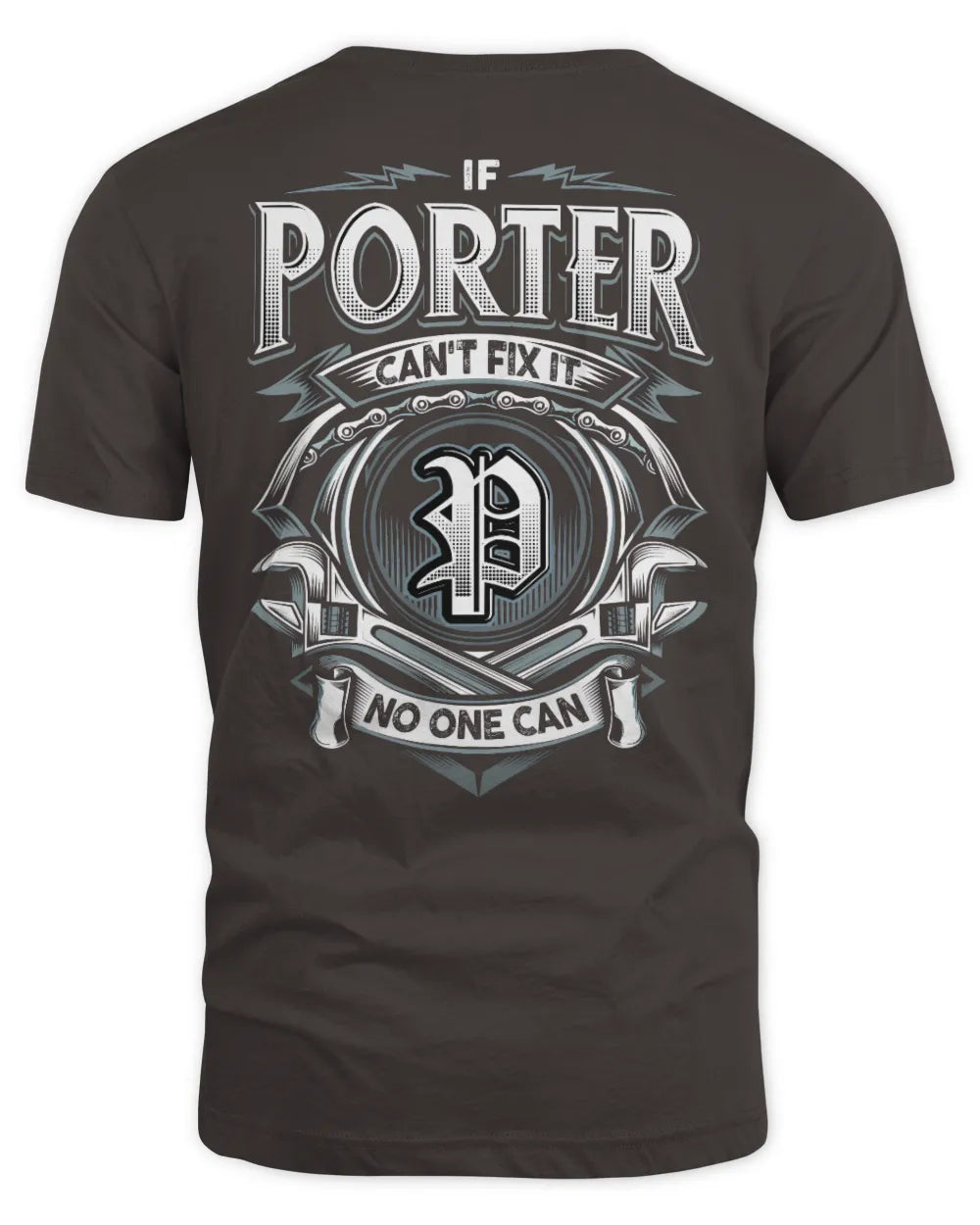PORTER AP81-K4-626 - Personalized Ahmed Quote Apparel “If Ahmed Can't Fix It, No One Can” - Unisex Standard T-Shirt - Dark Chocolate