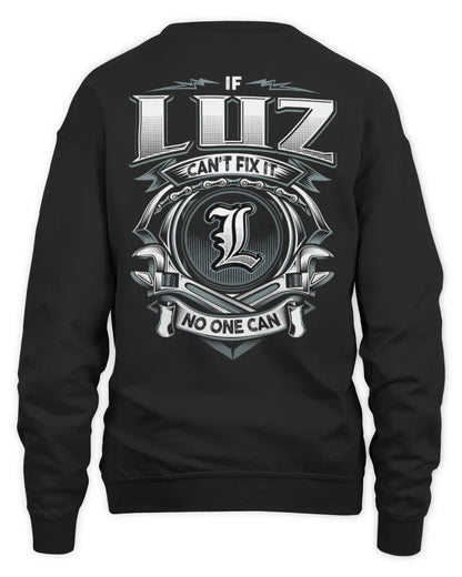 LUZ AP81-K4-626 - Personalized Ahmed Quote Apparel “If Ahmed Can't Fix It, No One Can” - Unisex Sweatshirt - Black