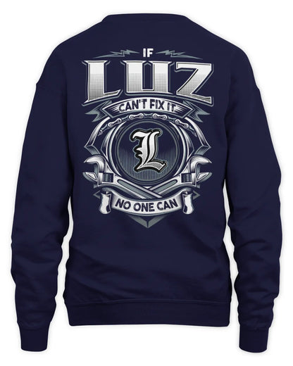 LUZ AP81-K4-626 - Personalized Ahmed Quote Apparel “If Ahmed Can't Fix It, No One Can” - Unisex Sweatshirt - Navy