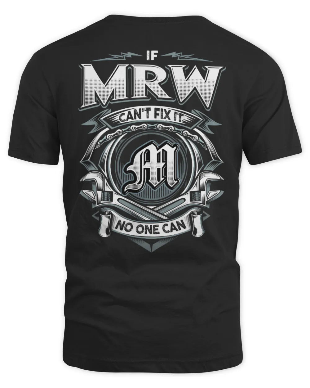 MRW AP81-K4-626 - Personalized Ahmed Quote Apparel “If Ahmed Can't Fix It, No One Can” - Unisex Standard T-Shirt - Black