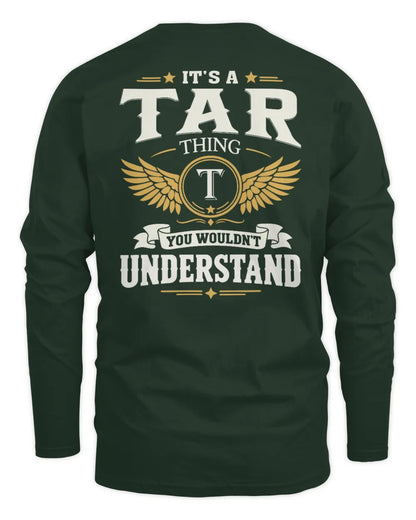 TAR KT06-M008 It’s a [NAME] Thing – You Wouldn’t Understand | Personalized Vintage T-Shirt - Men's Long Sleeved T-Shirt - Forest Green
