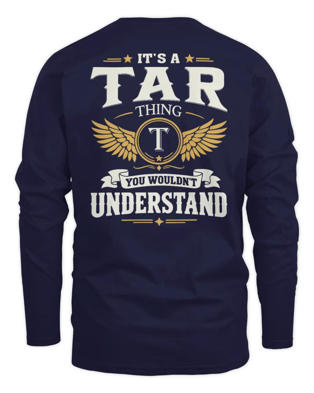 TAR KT06-M008 It’s a [NAME] Thing – You Wouldn’t Understand | Personalized Vintage T-Shirt - Men's Long Sleeved T-Shirt - Navy