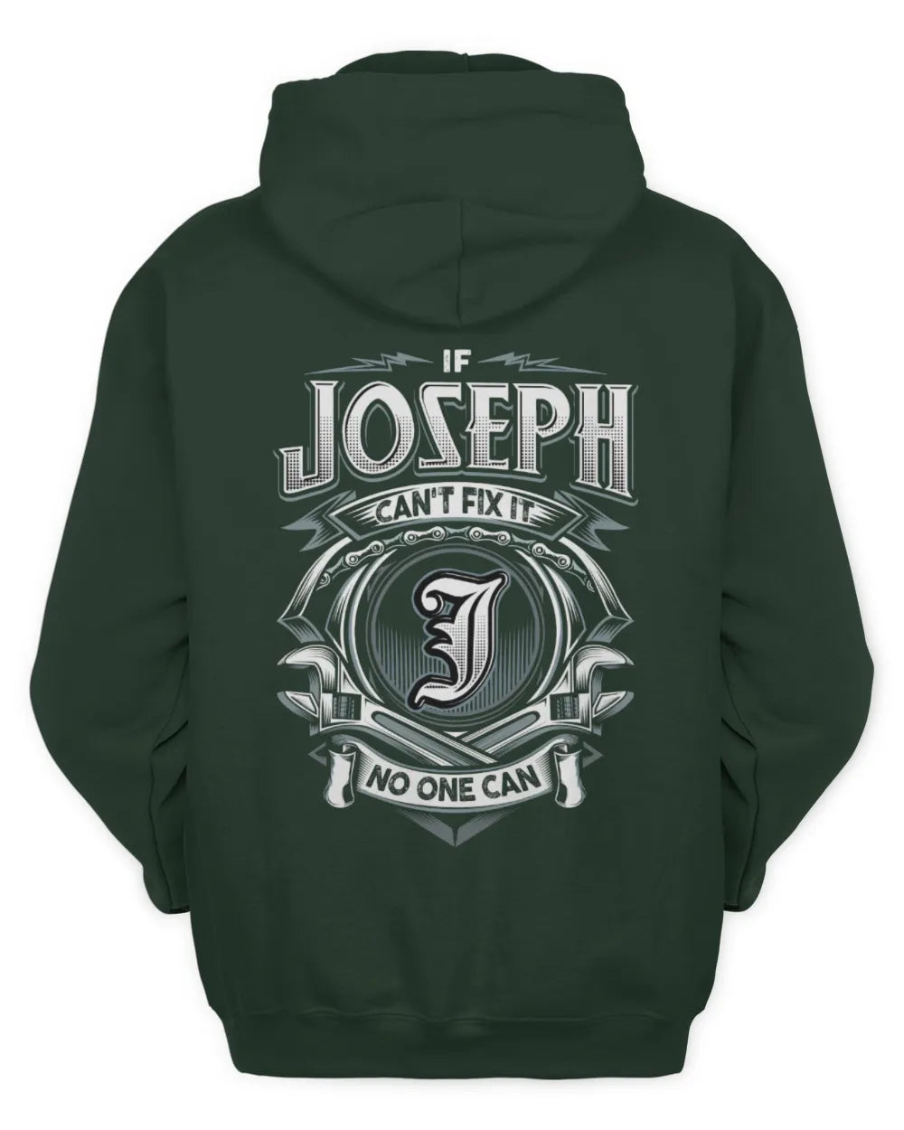 JOSEPH AP81-K4-626 - Personalized Ahmed Quote Apparel “If Ahmed Can't Fix It, No One Can” - Unisex Hoodie - Forest Green