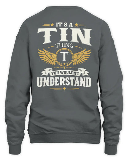 TIN KT06-M008 It’s a [NAME] Thing – You Wouldn’t Understand | Personalized Vintage T-Shirt - Unisex Sweatshirt - Charcoal