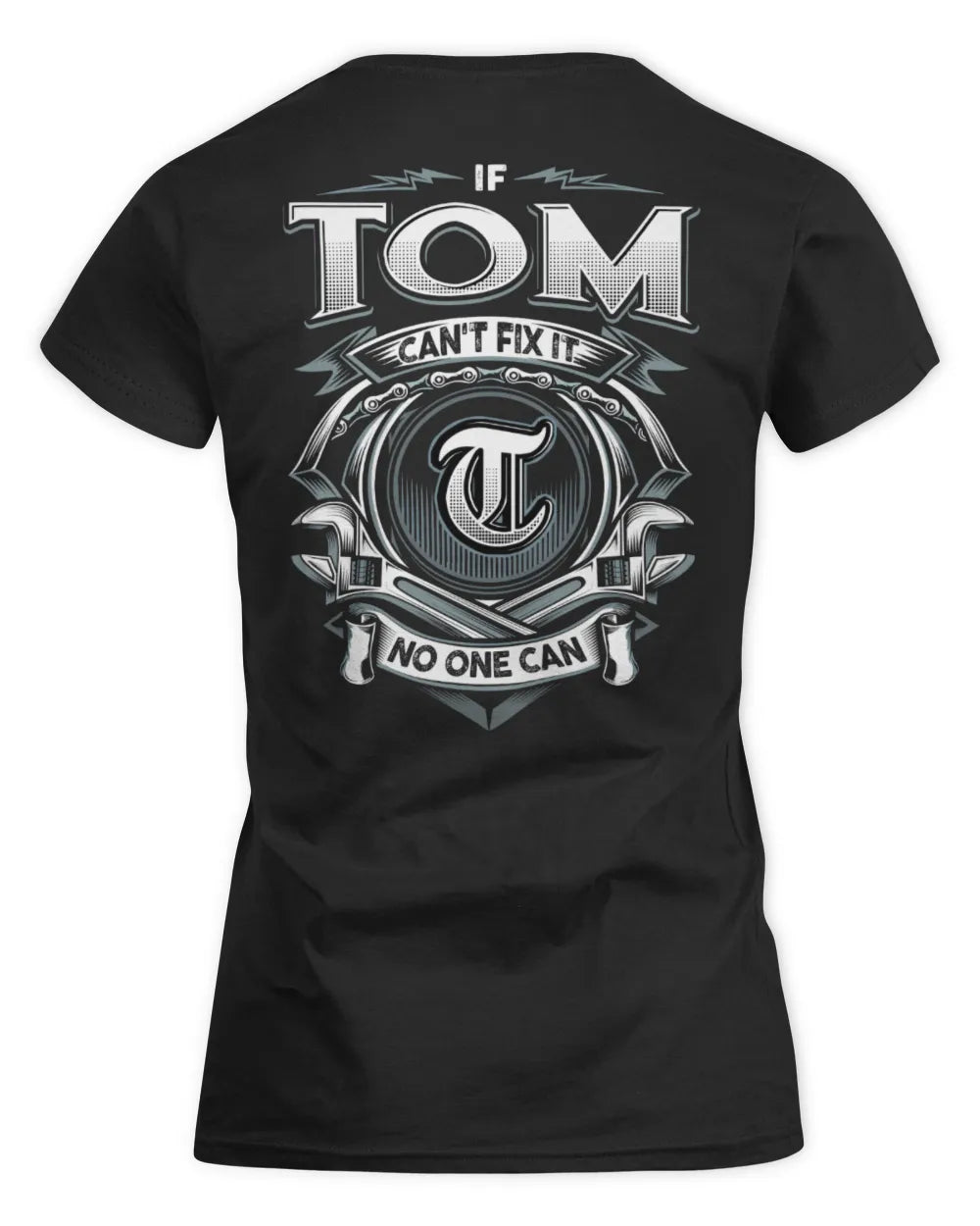 TOM AP81-K4-626 - Personalized Ahmed Quote Apparel “If Ahmed Can't Fix It, No One Can” - Women's Standard T-Shirt - Black