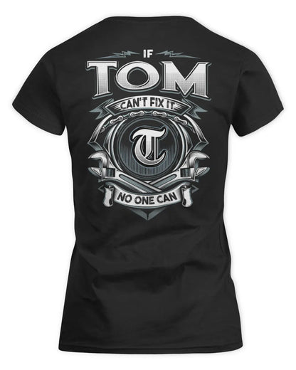 TOM AP81-K4-626 - Personalized Ahmed Quote Apparel “If Ahmed Can't Fix It, No One Can” - Women's Standard T-Shirt - Black