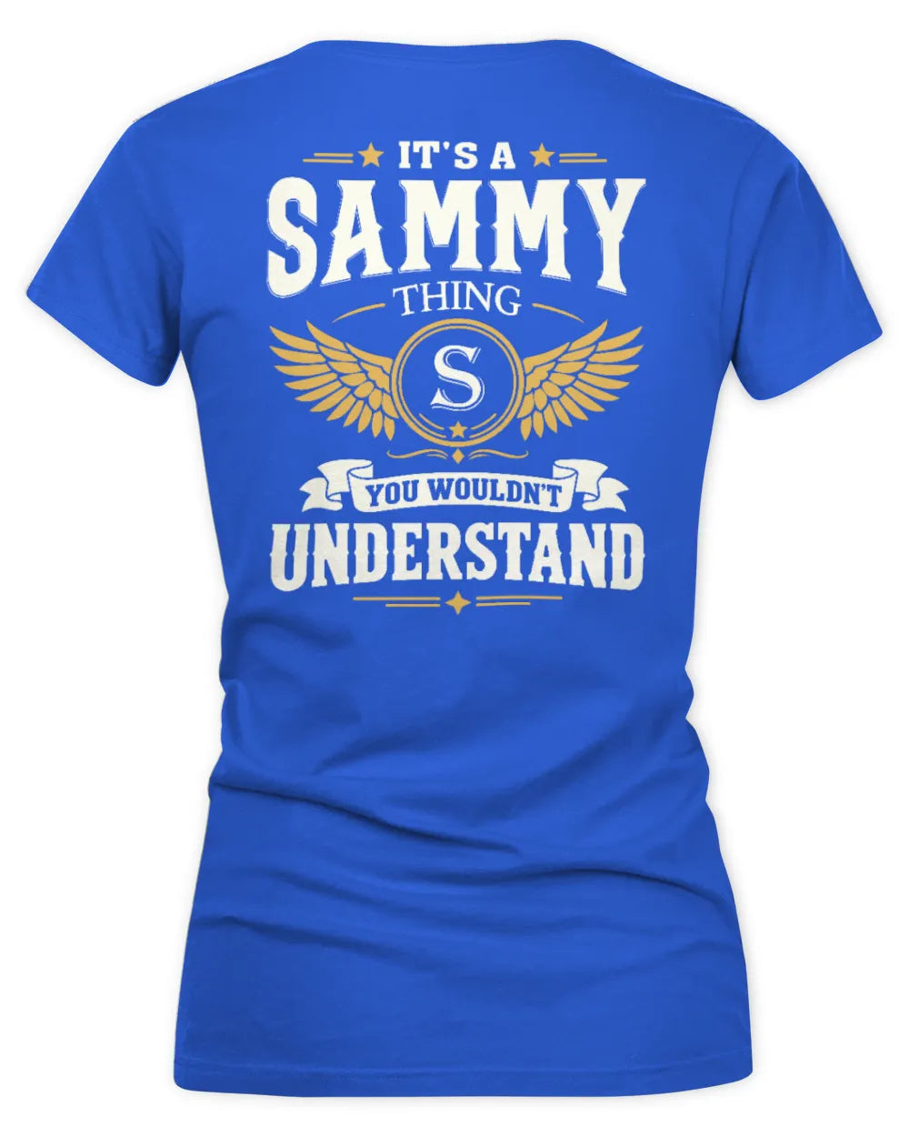 SAMMY KT06-M008 It’s a [NAME] Thing – You Wouldn’t Understand | Personalized Vintage T-Shirt - Women's V-Neck T-Shirt - Royal