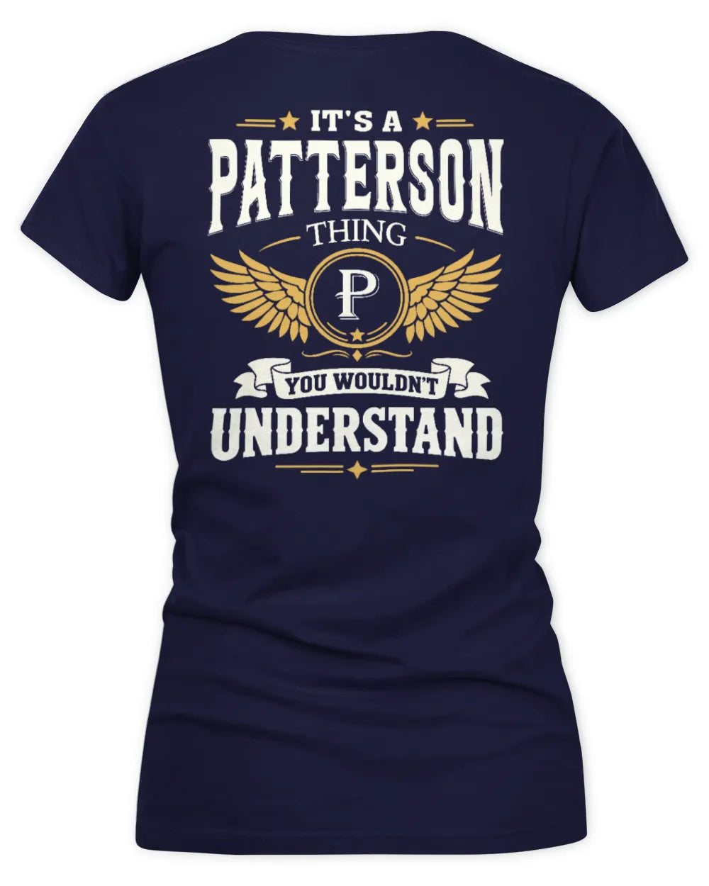PATTERSON KT06-M008 It’s a [NAME] Thing – You Wouldn’t Understand | Personalized Vintage T-Shirt - Women's V-Neck T-Shirt - Navy