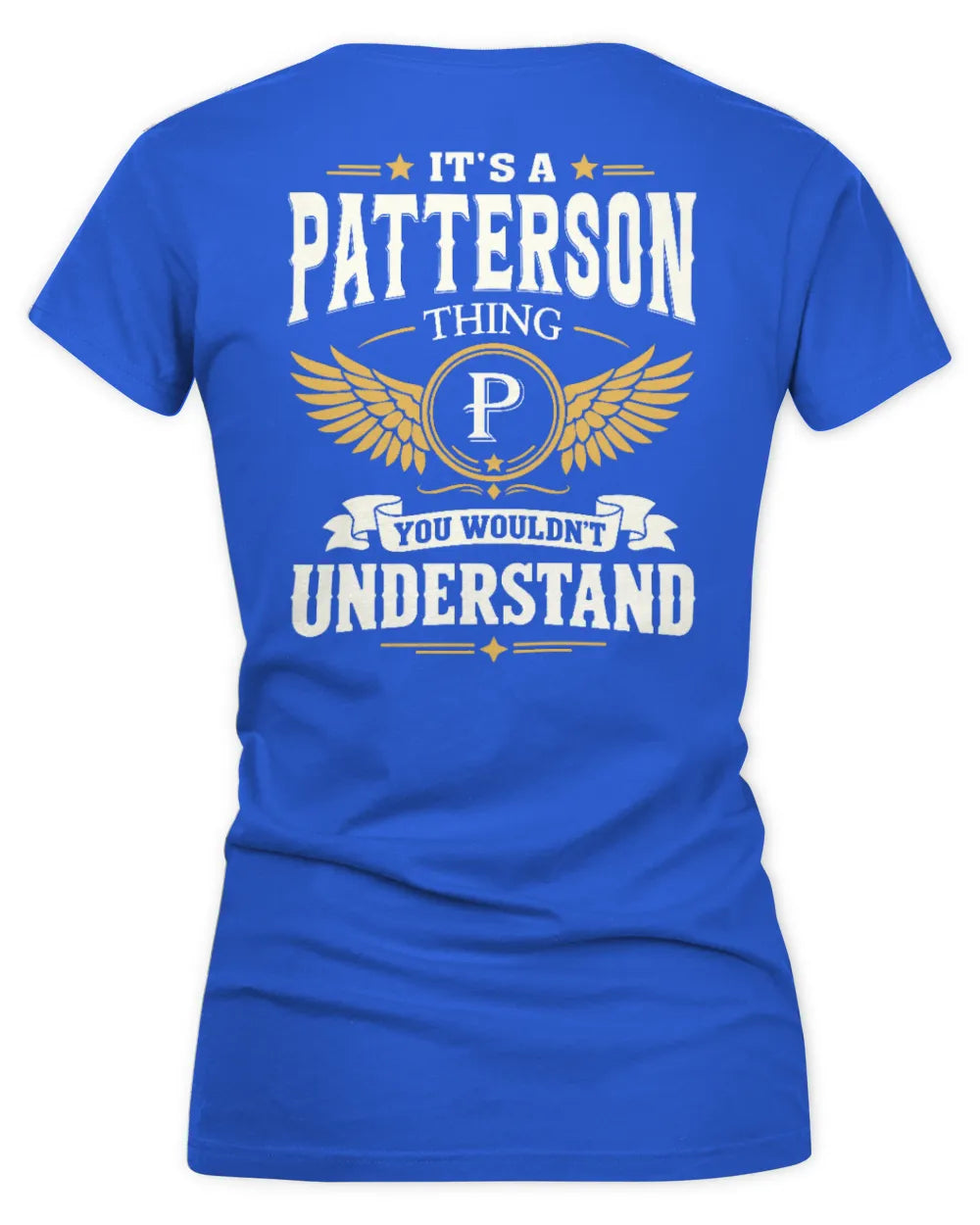 PATTERSON KT06-M008 It’s a [NAME] Thing – You Wouldn’t Understand | Personalized Vintage T-Shirt - Women's V-Neck T-Shirt - Royal
