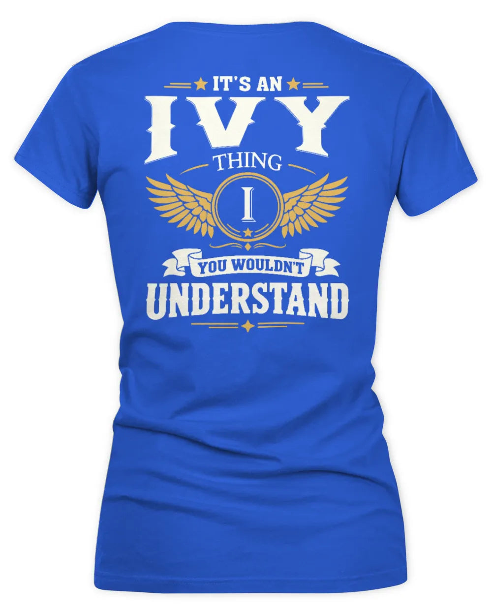 IVY KT06-M008 It’s a [NAME] Thing – You Wouldn’t Understand | Personalized Vintage T-Shirt - Women's V-Neck T-Shirt - Royal