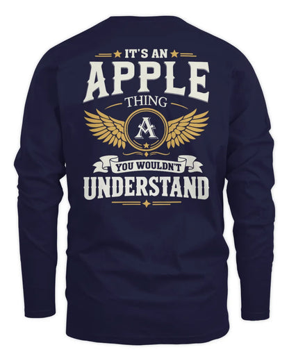APPLE KT06-M008 It’s a [NAME] Thing – You Wouldn’t Understand | Personalized Vintage T-Shirt - Men's Long Sleeved T-Shirt - Navy