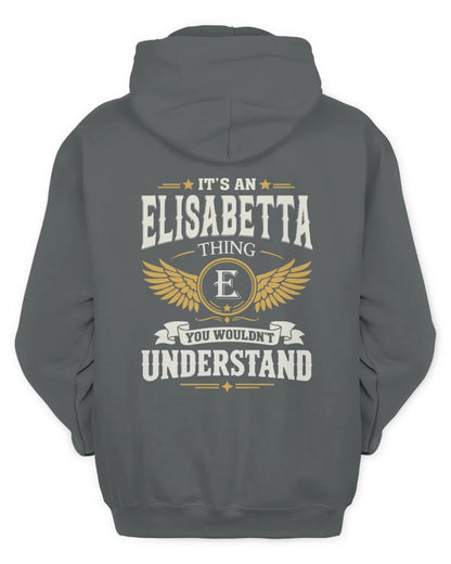 ELISABETTA KT06-M008 It’s a [NAME] Thing – You Wouldn’t Understand | Personalized Vintage T-Shirt - Unisex Hoodie - Charcoal