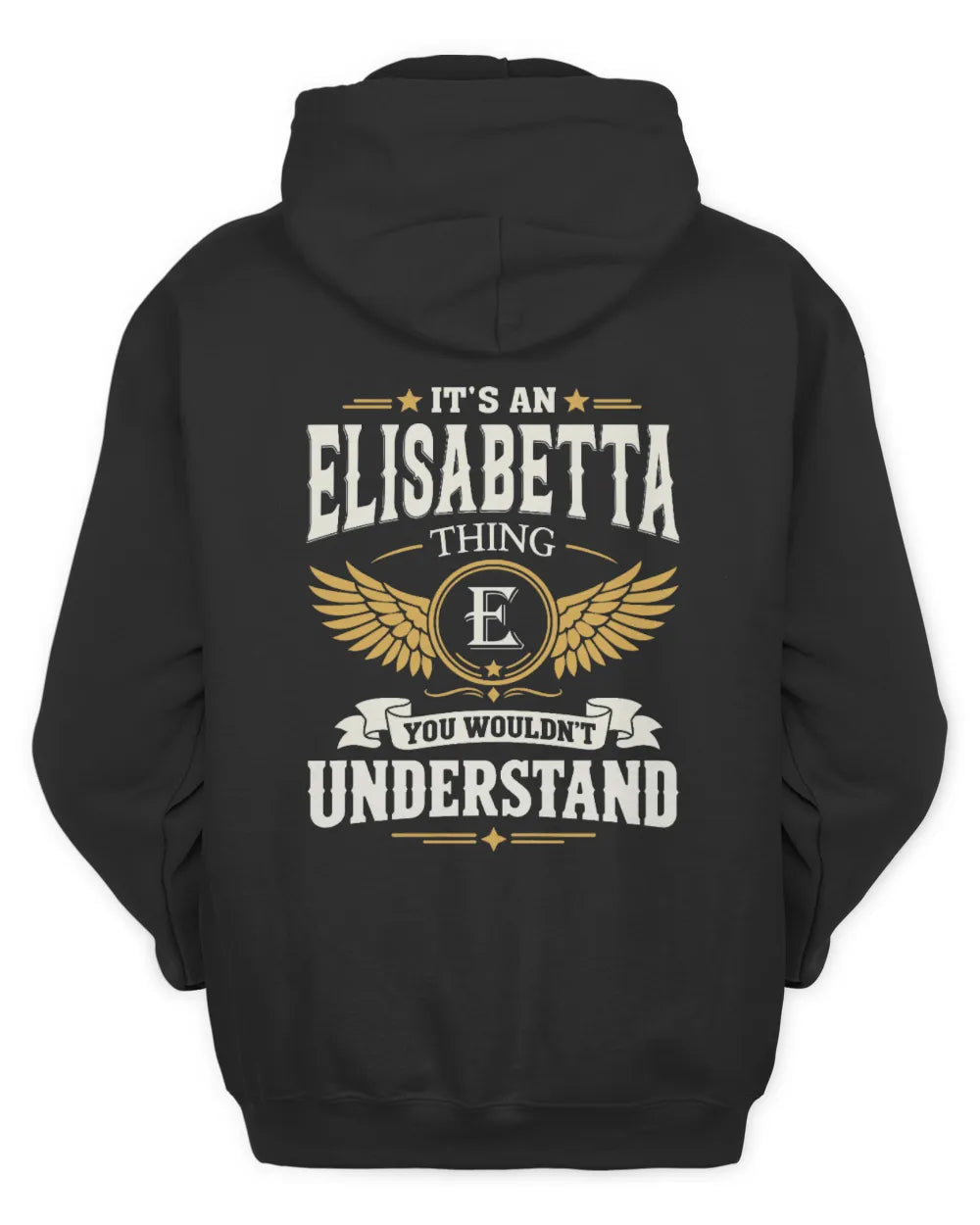 ELISABETTA KT06-M008 It’s a [NAME] Thing – You Wouldn’t Understand | Personalized Vintage T-Shirt - Unisex Hoodie - Black