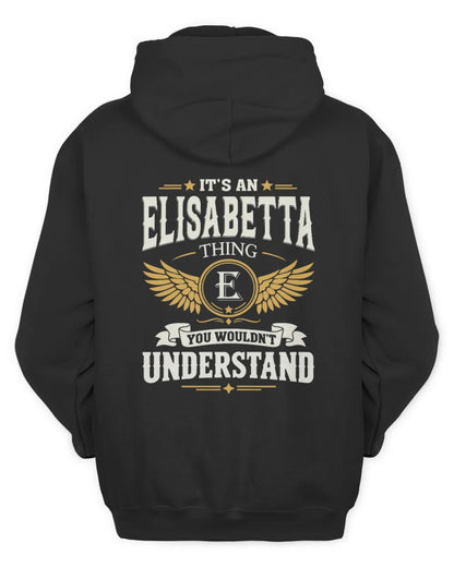 ELISABETTA KT06-M008 It’s a [NAME] Thing – You Wouldn’t Understand | Personalized Vintage T-Shirt - Unisex Hoodie - Black