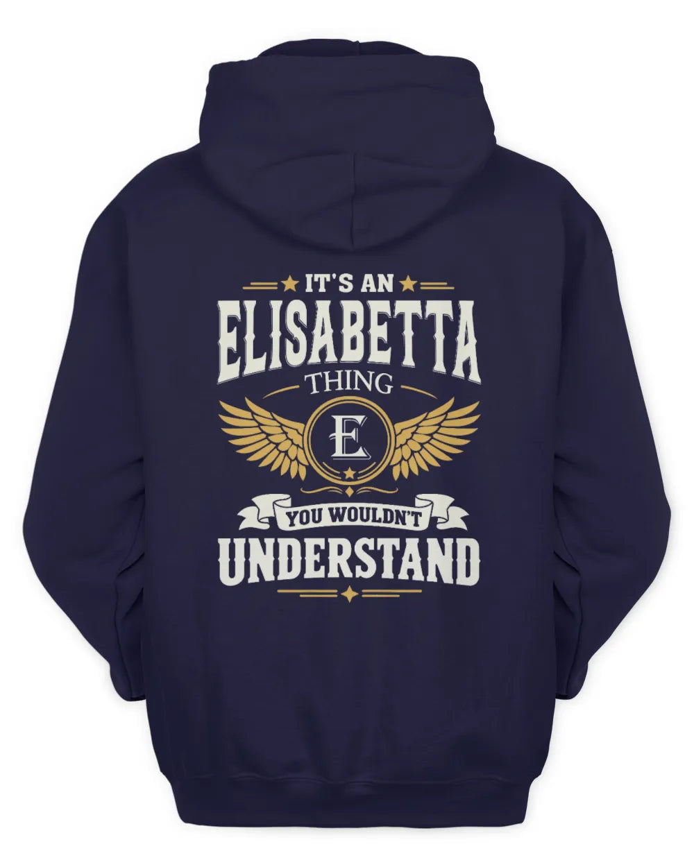 ELISABETTA KT06-M008 It’s a [NAME] Thing – You Wouldn’t Understand | Personalized Vintage T-Shirt - Unisex Hoodie - Navy