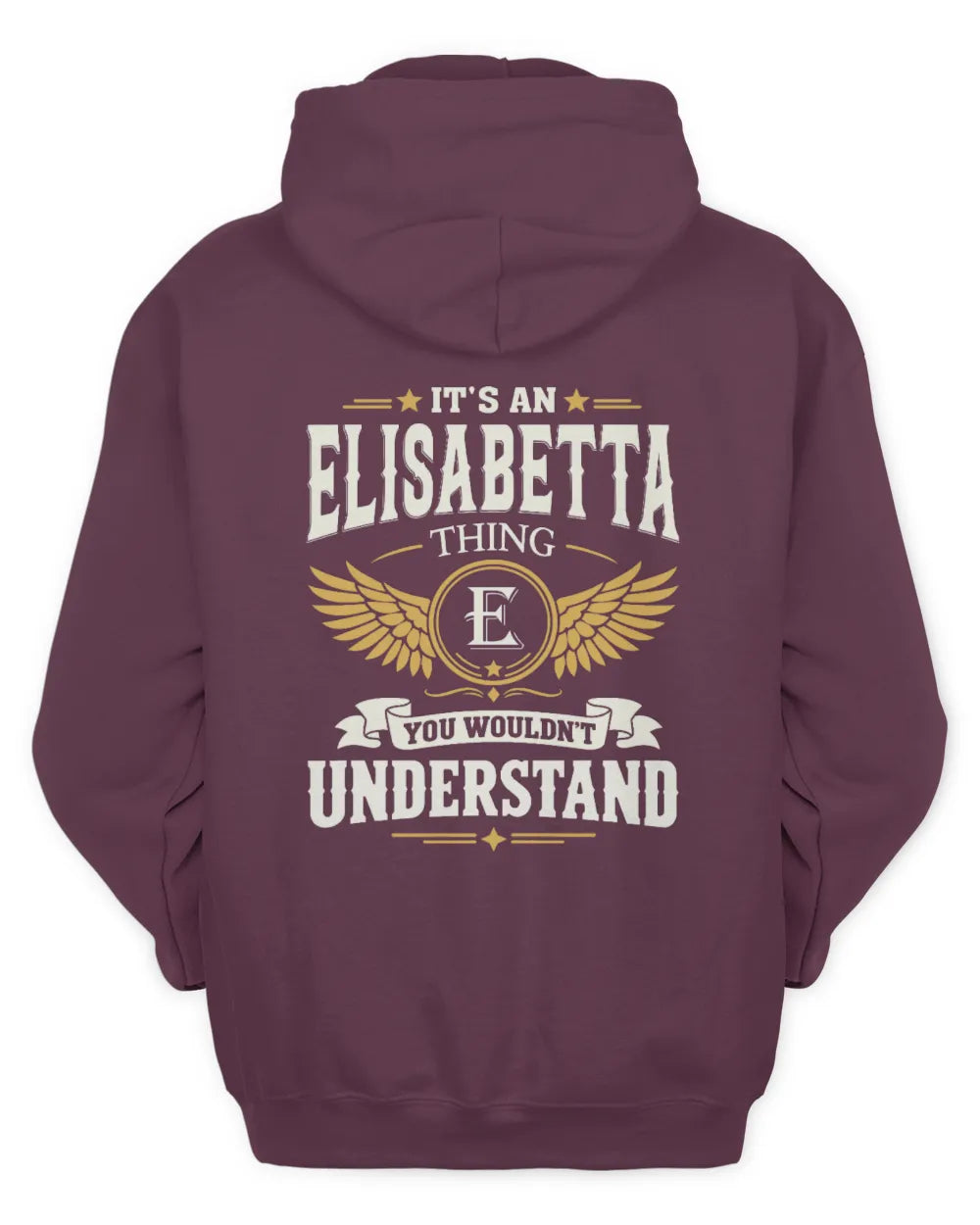 ELISABETTA KT06-M008 It’s a [NAME] Thing – You Wouldn’t Understand | Personalized Vintage T-Shirt - Unisex Hoodie - Maroon