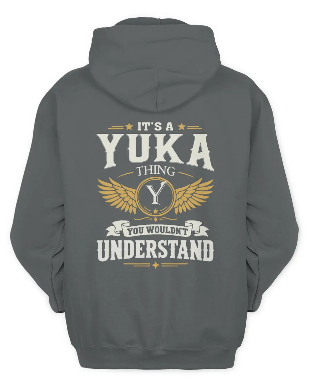 YUKA KT06-M008 It’s a [NAME] Thing – You Wouldn’t Understand | Personalized Vintage T-Shirt - Unisex Hoodie - Charcoal