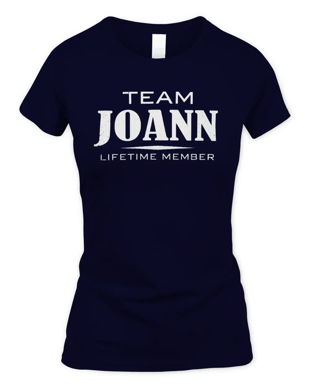 JOANN BL62-K4-128 - Personalized “Team NAME Lifetime Member” - Women's Standard T-Shirt - Navy