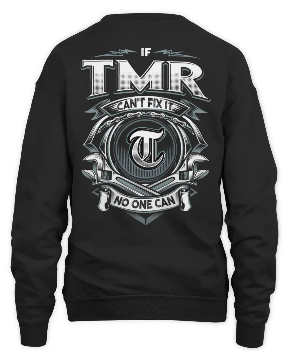 TMR AP81-K4-626 - Personalized Ahmed Quote Apparel “If Ahmed Can't Fix It, No One Can” - Unisex Sweatshirt - Black