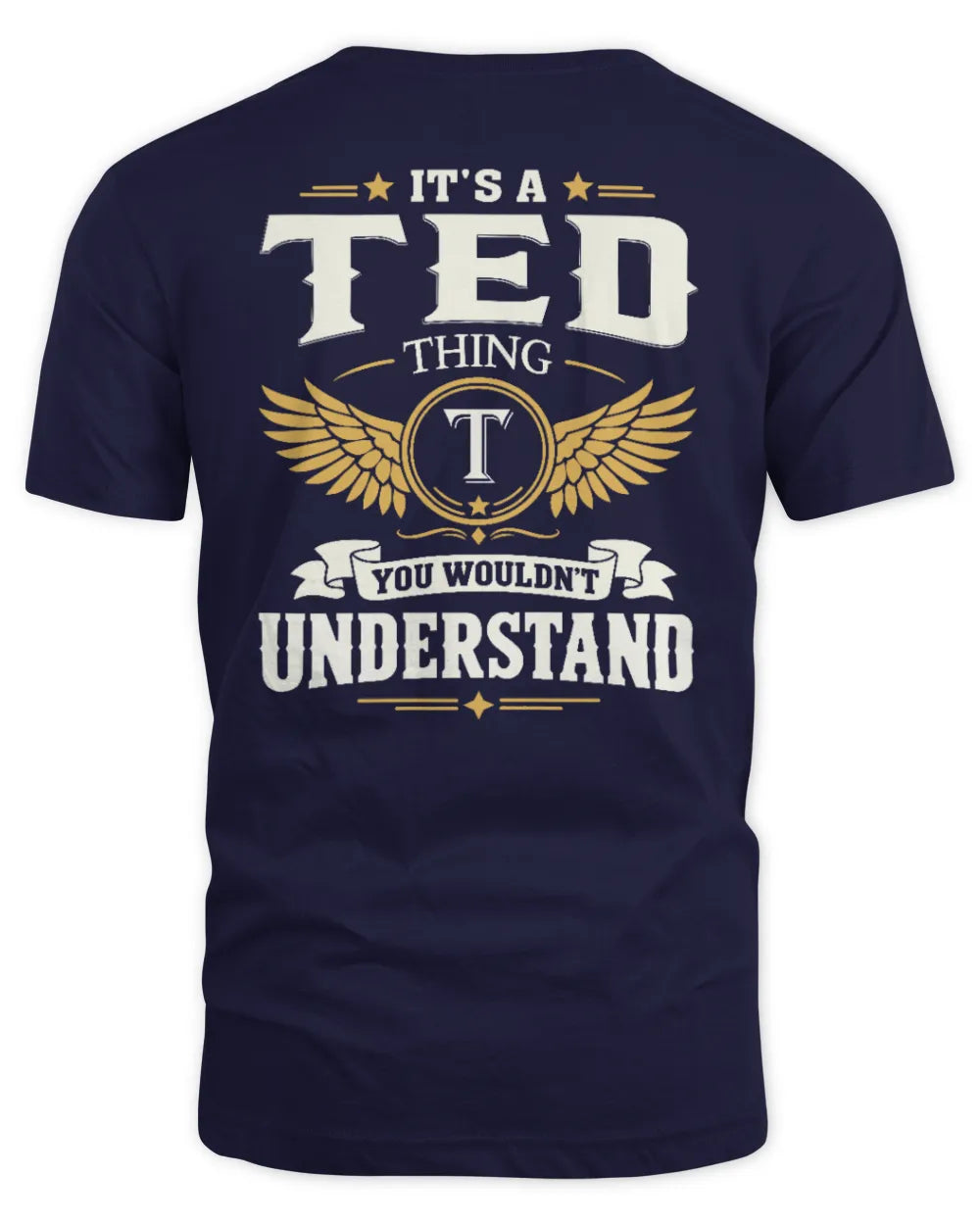 TED KT06-M008 It’s a [NAME] Thing – You Wouldn’t Understand | Personalized Vintage T-Shirt - Unisex Standard T-Shirt - Navy