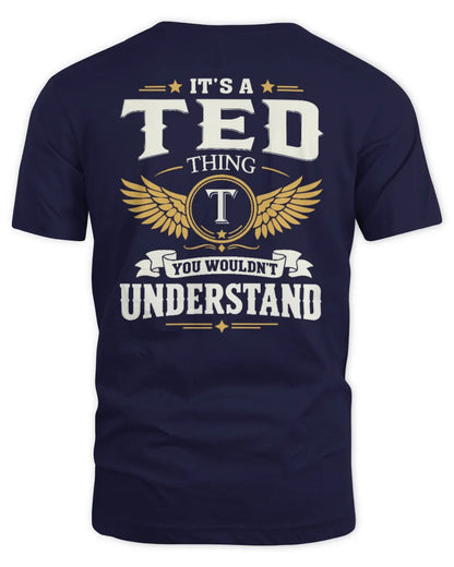 TED KT06-M008 It’s a [NAME] Thing – You Wouldn’t Understand | Personalized Vintage T-Shirt - Unisex Standard T-Shirt - Navy
