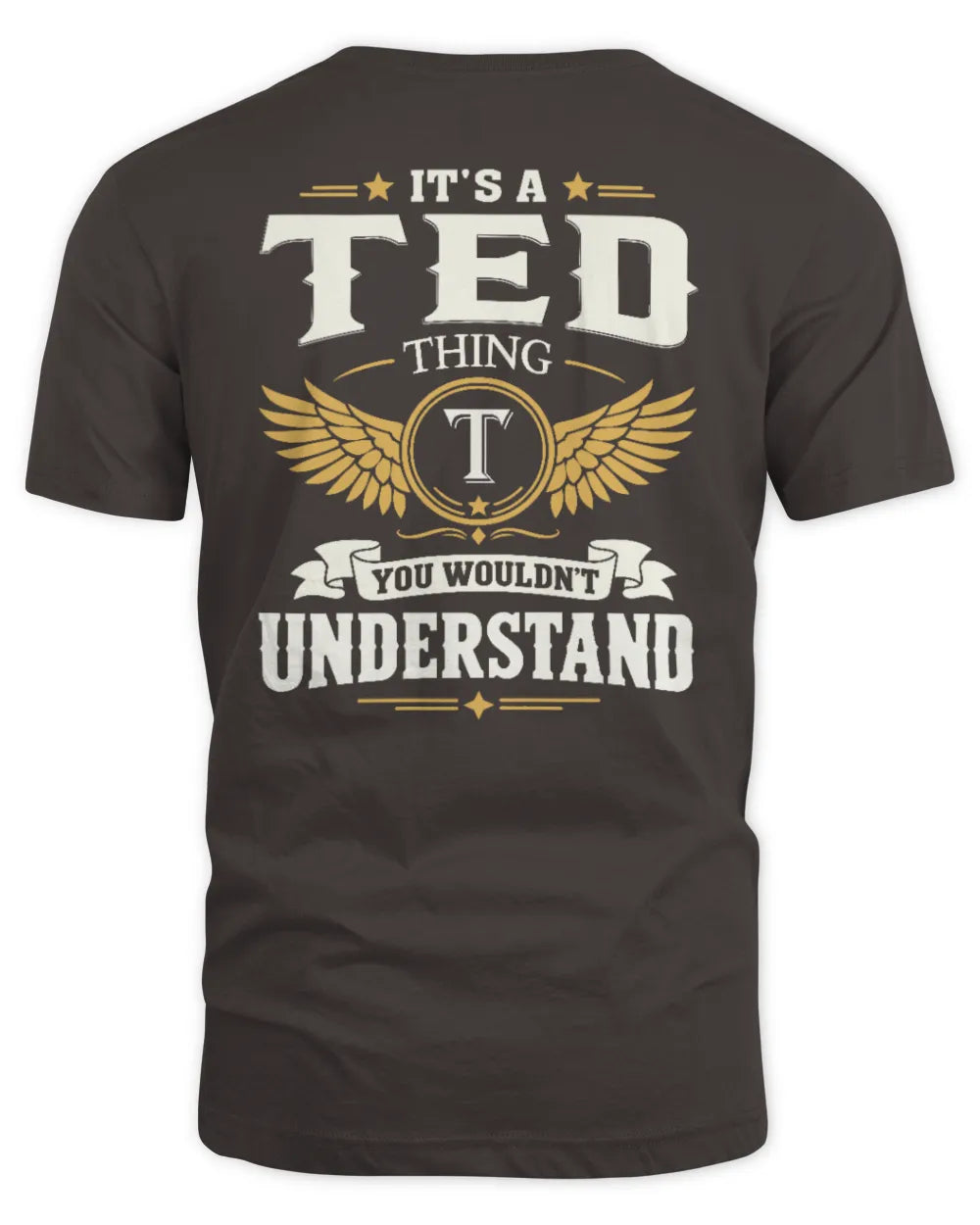 TED KT06-M008 It’s a [NAME] Thing – You Wouldn’t Understand | Personalized Vintage T-Shirt - Unisex Standard T-Shirt - Dark Chocolate