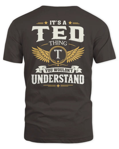TED KT06-M008 It’s a [NAME] Thing – You Wouldn’t Understand | Personalized Vintage T-Shirt - Unisex Standard T-Shirt - Dark Chocolate