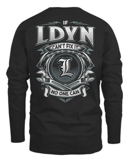 LDYN AP81-K4-626 - Personalized Ahmed Quote Apparel “If Ahmed Can't Fix It, No One Can” - Men's Long Sleeved T-Shirt - Black