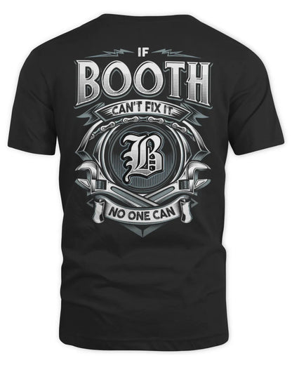 BOOTH AP81-K4-626 - Personalized Ahmed Quote Apparel “If Ahmed Can't Fix It, No One Can” - Unisex Standard T-Shirt - Black