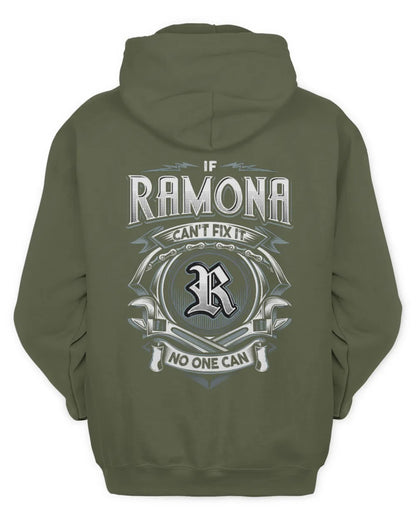 RAMONA AP81-K4-626 - Personalized Ahmed Quote Apparel “If Ahmed Can't Fix It, No One Can” - Unisex Hoodie - Military Green