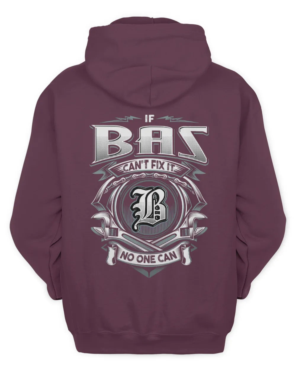 BAS AP81-K4-626 - Personalized Ahmed Quote Apparel “If Ahmed Can't Fix It, No One Can” - Unisex Hoodie - Maroon