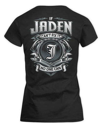 JADEN AP81-K4-626 - Personalized Ahmed Quote Apparel “If Ahmed Can't Fix It, No One Can” - Women's Standard T-Shirt - Black