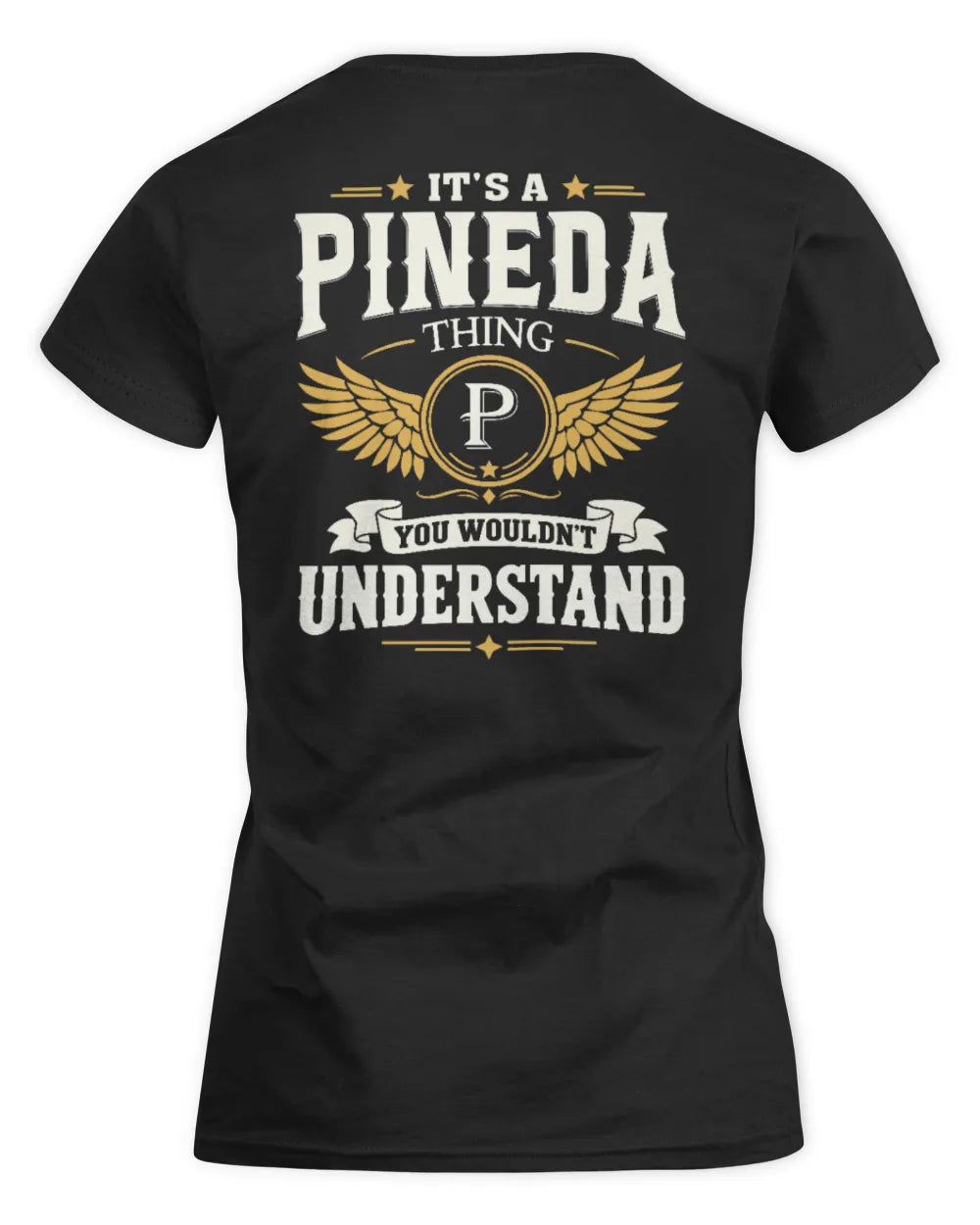 PINEDA KT06-M008 It’s a [NAME] Thing – You Wouldn’t Understand | Personalized Vintage T-Shirt - Women's Standard T-Shirt - Black