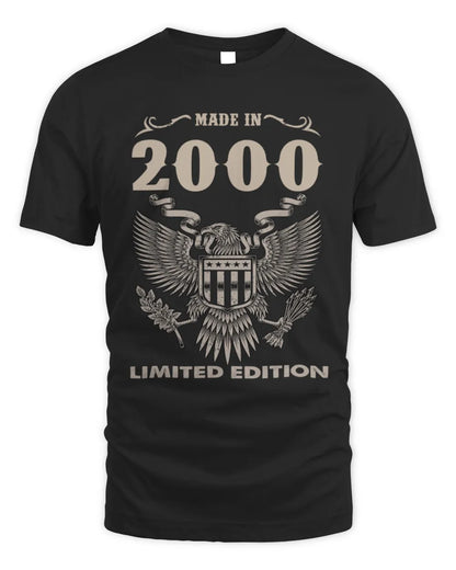 2000 HH89-K2 – Classic Birth Year Limited Edition T-Shirt - Unisex Standard T-Shirt - Black