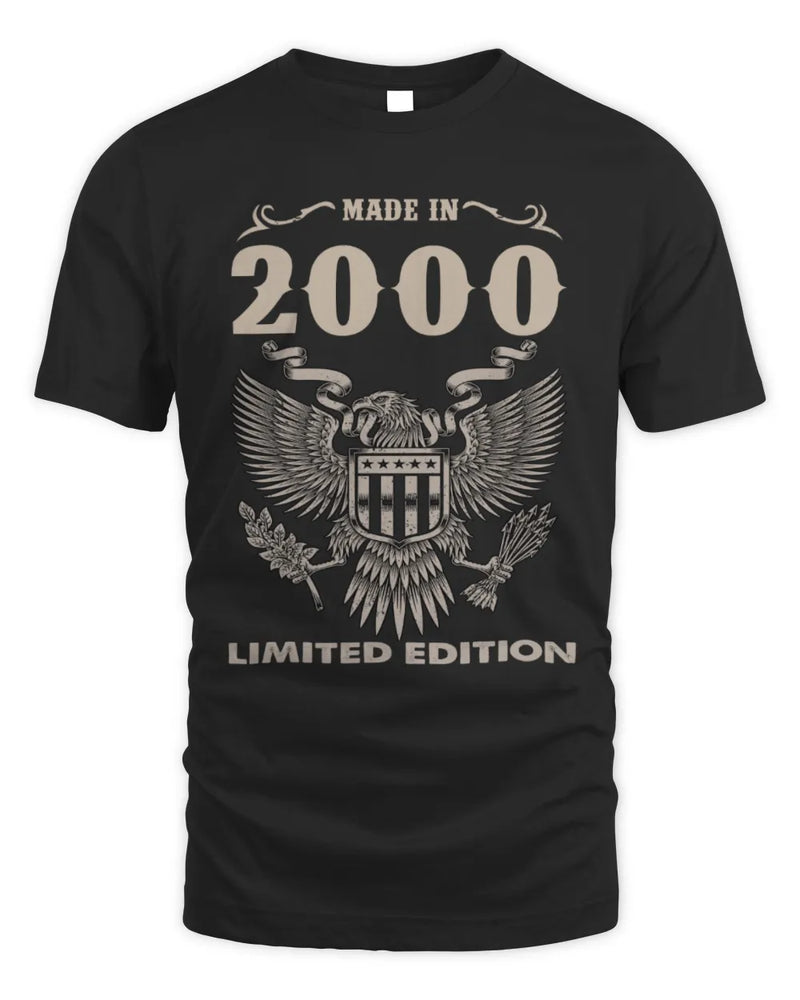 2000 HH89-K2 – Classic Birth Year Limited Edition T-Shirt - Unisex Standard T-Shirt - Black