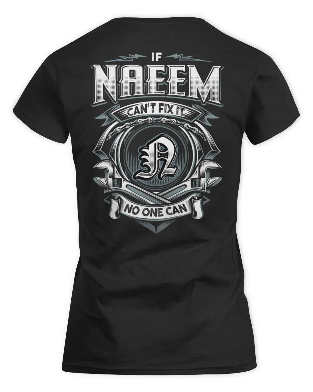 NAEEM AP81-K4-626 - Personalized Ahmed Quote Apparel “If Ahmed Can't Fix It, No One Can” - Women's Standard T-Shirt - Black