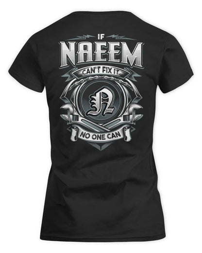 NAEEM AP81-K4-626 - Personalized Ahmed Quote Apparel “If Ahmed Can't Fix It, No One Can” - Women's Standard T-Shirt - Black