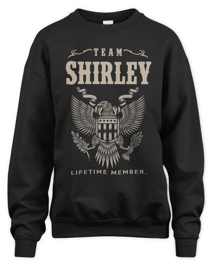 SHIRLEY TP06-K82 – Personalized Classic Style Apparel “Team NAME Lifetime Member” - Unisex Sweatshirt - Black