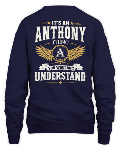 ANTHONY KT06-M008 It’s a [NAME] Thing – You Wouldn’t Understand | Personalized Vintage T-Shirt - Unisex Sweatshirt - Navy